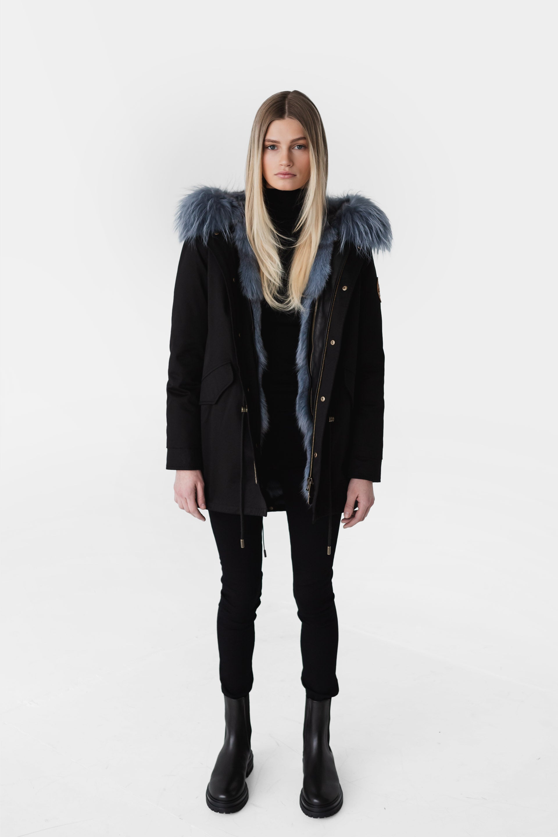 PAXTON Eclipse Fox Fur Down Parka - Luxury Winter Outerwear