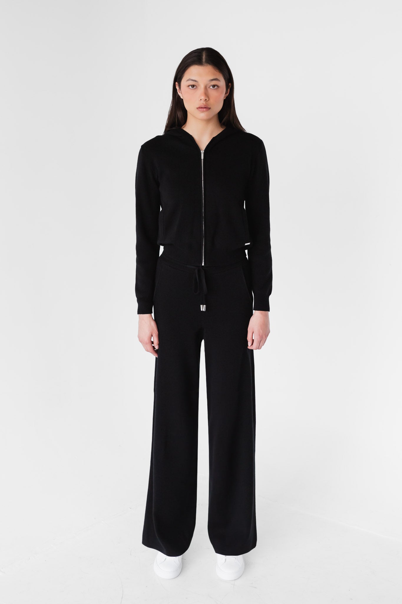 ECRUE Wool Cotton Midnight Black Jacket | Mazden