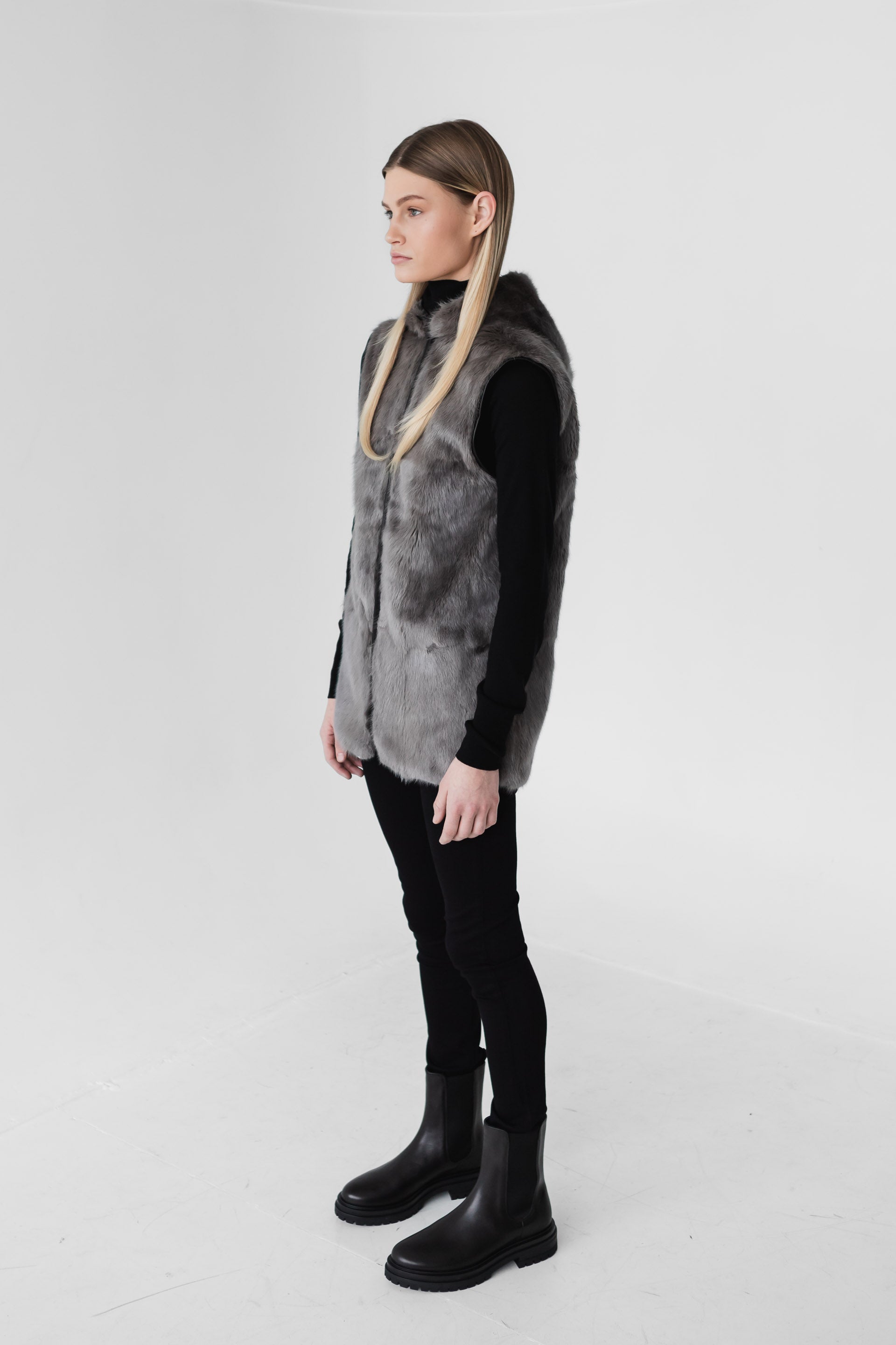 PAXTON Storm Mink Fur Down Parka - Luxury Winter Outerwear | Mazden