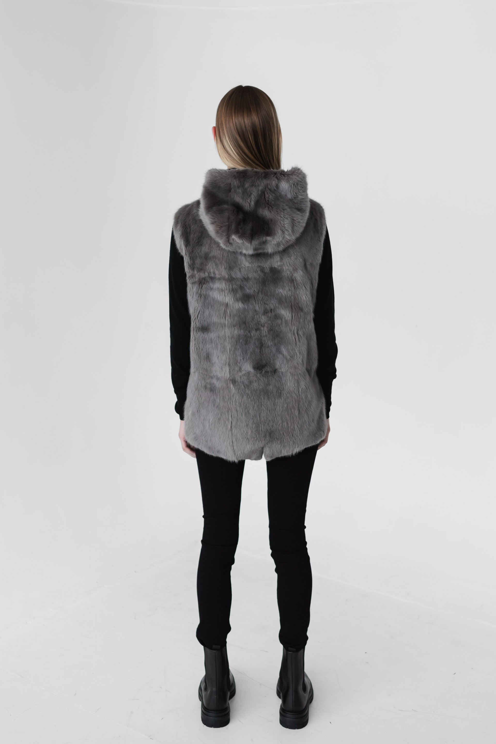 PAXTON Storm Mink Fur Down Parka - Luxury Winter Outerwear | Mazden