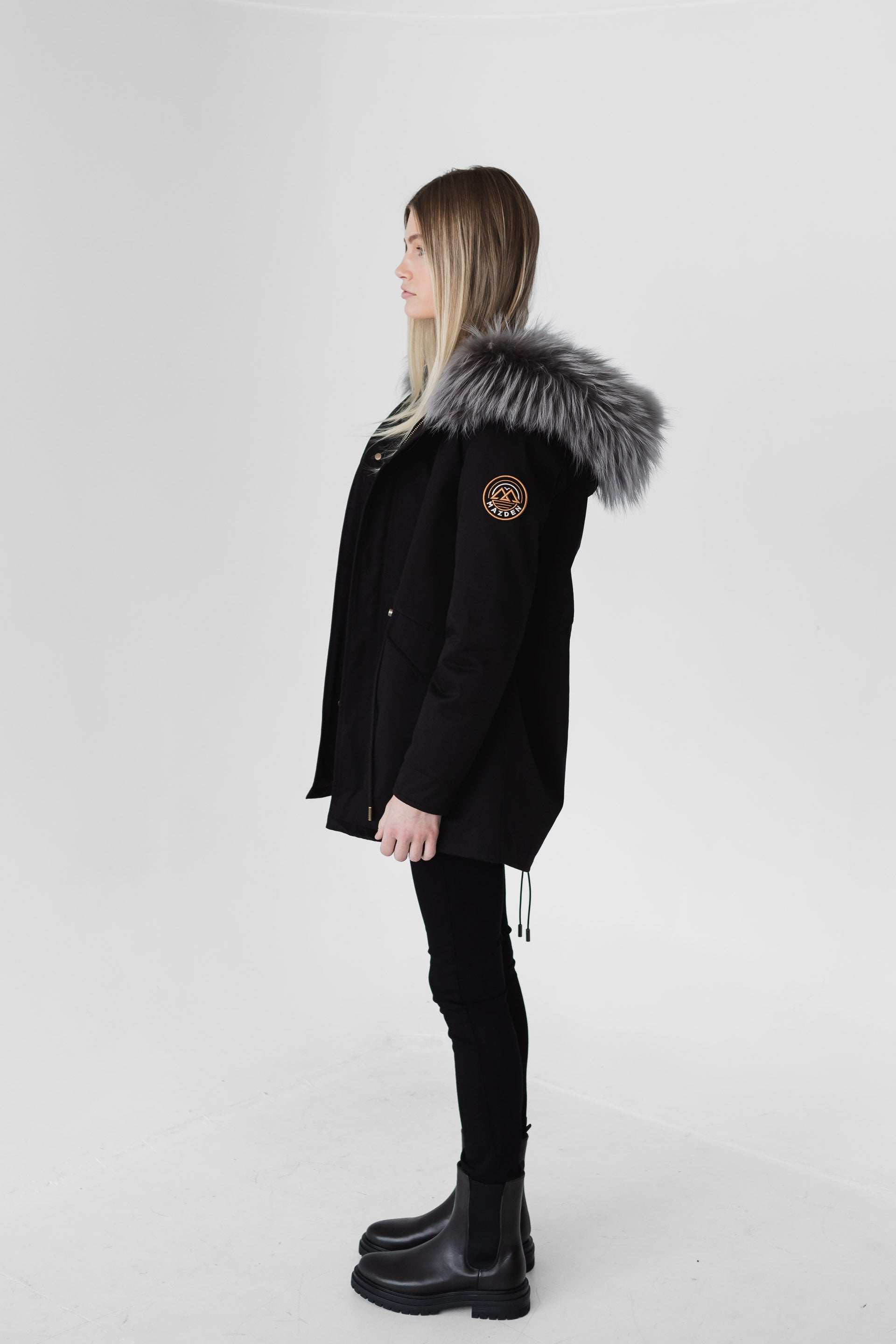 PAXTON Storm Mink Fur Down Parka - Luxury Winter Outerwear | Mazden