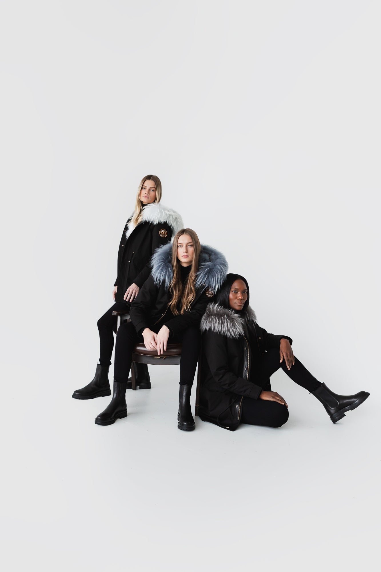 PAXTON Storm Mink Fur Down Parka - Luxury Winter Outerwear | Mazden